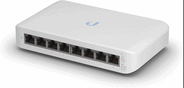 Image of a UbiQuiti USW-LITE-8-POE